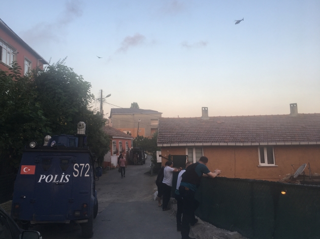 İstanbul'da helikopter destekli operasyon